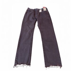 Levi’s 501 Brown Straight Leg Raw Hem Jeans Size 30x30 NWT